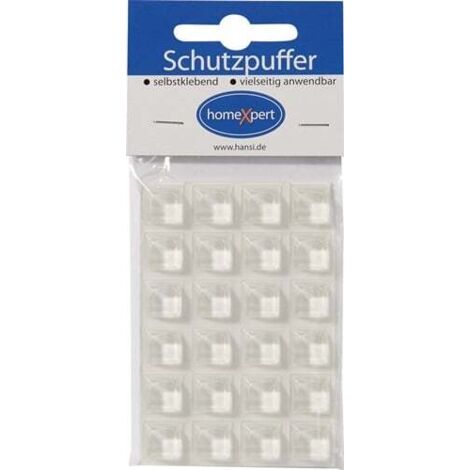 Schutzpuffer Clear 12,6 mm Kunststoff transparent Quadrat selbstklebend