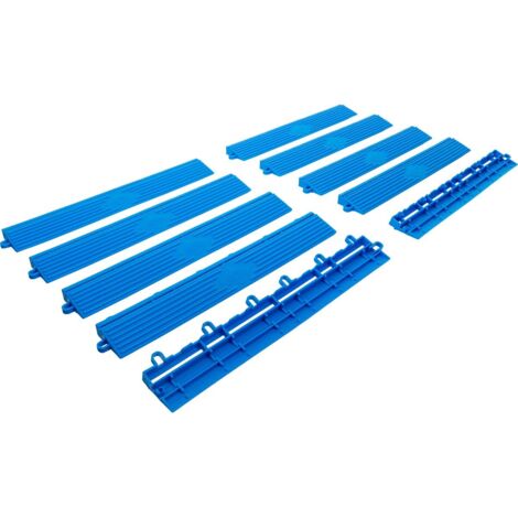 BGS 74547 Kunststoff-Fliesen-Randelement-Satz, Kli ck-System, 400 x 55 x 15 mm, 10-tlg. (1/5)