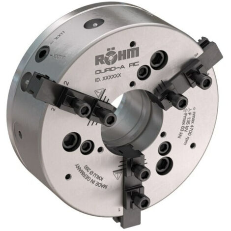 Röhm Kraftspannfutter DURO-A RC 215 DIN ISO 702-4 - ZA170 geradverzahnt Einzelentriegelung Edition 2022 - 185029 (1/5)