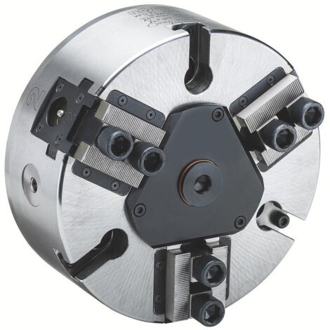 Röhm Kraftspannfutter KFD-EC 200, 3-Backen, geführter Kolben, Zylindrische Zentrieraufnahme - 166183 (1/5)