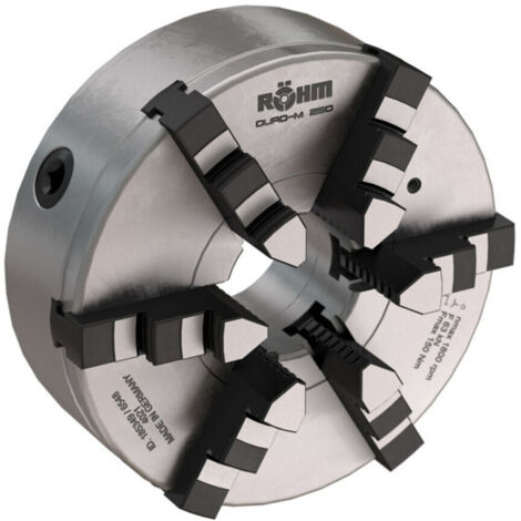 Röhm Planspiralfutter Duro-M 250/6 Zylindrische Aufnahme (DIN 6350 Form A) Bohr- und Drehbacken - 185349 (1/4)