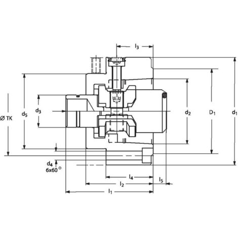 Röhm Anbauflansch mit Einbauspannsatz HSK-C, Nenngröße 40 - 820803 (1/5)