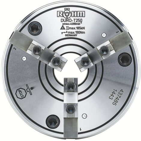 Röhm DURO-T 250, 3-Backen, Zylindrische Zentrieraufnahme, Grundbacken - 437485 (1/3)