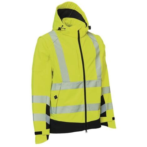 Warnschutz Softshelljacke VISIBLE XTREME Gr.M warngelb/schwarz (1/4)