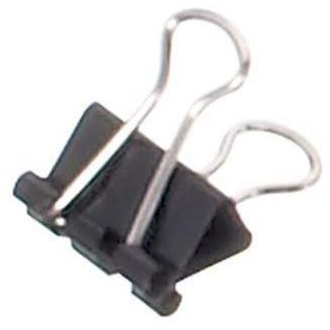 Foldbackklemmer y® 15mm 5mm Stahl schwarz 12 St./Pack. (1/4)
