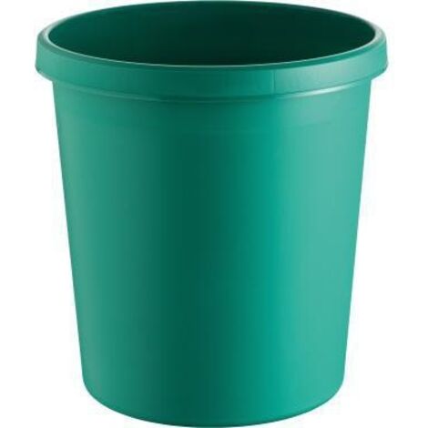 helit Papierkorb H6105852 18l rund Kunststoff grün (1/4)