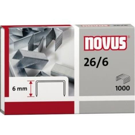 Heftklammer 26/6 Heftgeräte Heftzangen Stahl verzinkt 1.000 St./Pack. (1/2)