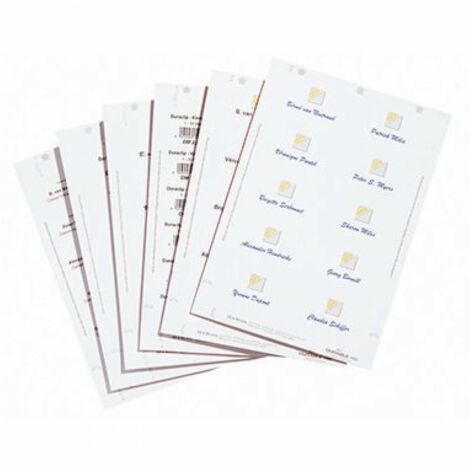 Einsteckschild BADGEMAKER® 60 x 30 mm (B x H) 150g/m² Karton weiß 540 St./Pack. (1/5)