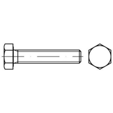 ISO 4017 Sechskantschraube VG M24x100 Stahl 8.8 blank 10 Stk