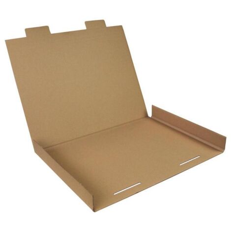 Kalenderverpackung 1-wellig Maße 630x430x10mm A2 Qualität 1.20 B braun passend für A2 (1/4)