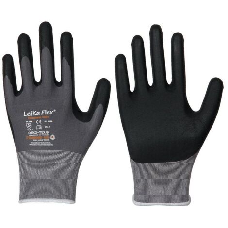 Handschuhe LeiKaFlex 1466 Größe 10 grau EN420+EN388 PSA-Kategorie II