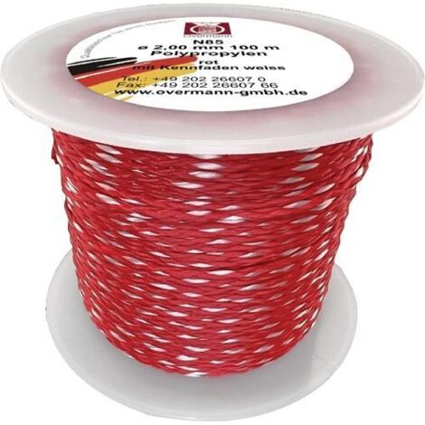 OVERMANN 008501200300500AA Maurerschnur Länge 50 m Ø 1,2 mm 25 kg Polypropylen