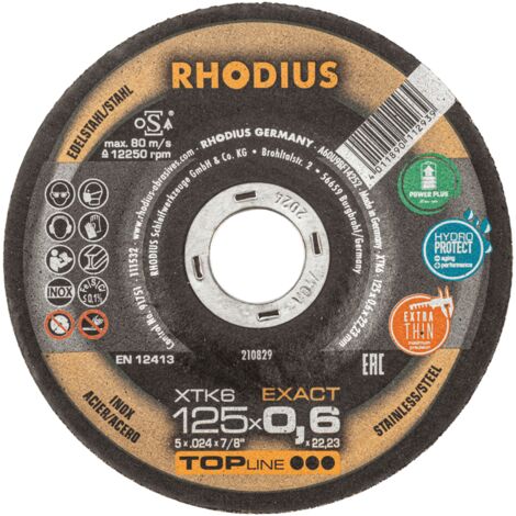 RHODIUS XTK6 EXACT, 50 Stück, 125 x 0,6 mm, Trennscheibe