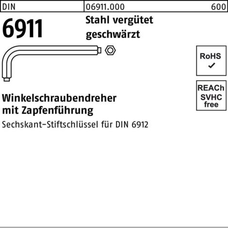DIN 6911 Stahl SW 8 vergütet K 10 Stk (1/2)