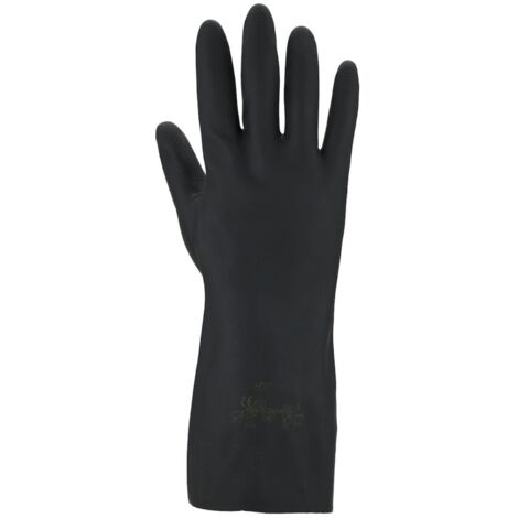 Chemikalienhandschuhe Größe 10 schwarz EN 388, EN 374 PSA-Kategorie III