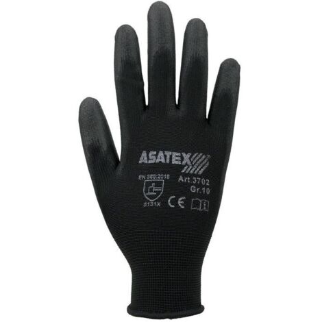 ASATEX 3702/8 Handschuhe  Größe 8 schwarz EN 388 PSA-Kategorie II