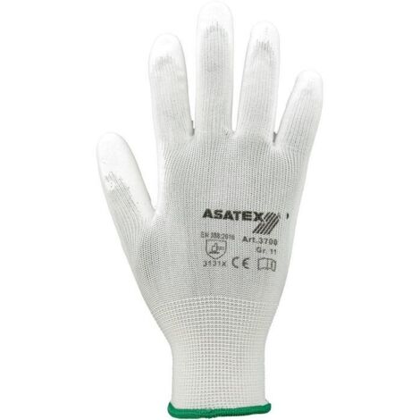 ASATEX 3700/9/70 Handschuhe Größe 9 weiß EN 388 PSA-Kategorie II