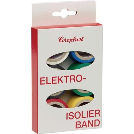Elektroisolierband-Set 302 6-tlg.L.je 3,3m B.19mm Ktr.COROPLAST (1/3)