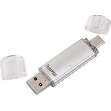 HAMA USB-Stick Hama C-Laeta USB 3.0 64Gbyte silber Hama C-Laeta USB 3.0 64Gbyte silber (1/5)