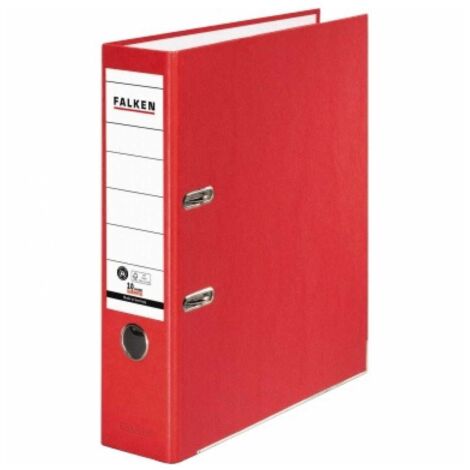 Falken Ordner Recycolor 11285632 DIN A4 80mm Papier rot