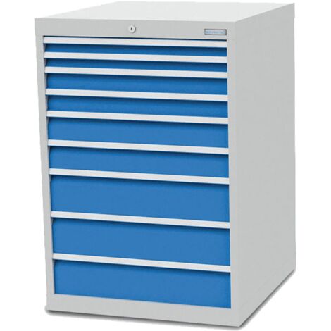 Schubladenschrank Tiefe 736, R 24-24, 9 x Schublade Maße in mm (BxTxH): 705 x 736 x 1019 (1/5)