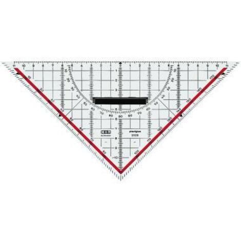 M+R Zeichendreieck 23250100 25cm Skala rot (1/3)