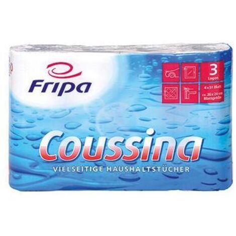Fripa Küchenrolle Coussina 3204002 3-lagig weiß 4 St./Pack. (1/2)