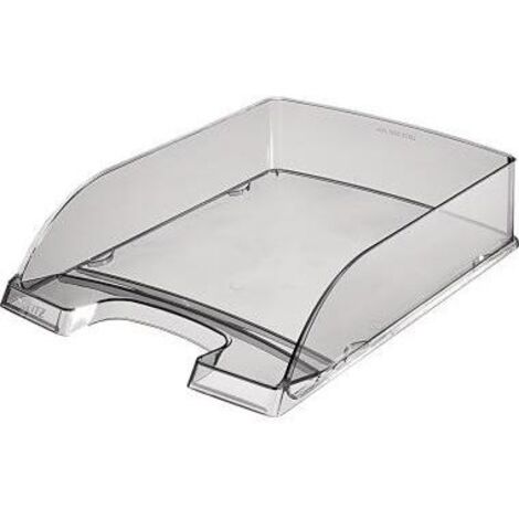 Briefablage Transparent Plus DIN A4 Polystyrol Farbe: grau transparent