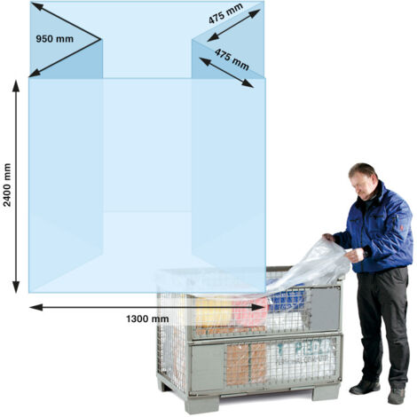 Gleitverschlussbeutel Maße 250x170mm Stärke 60µ PE transparent TRANSPAK (1/2)