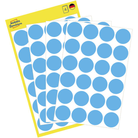 Markierungspunkt 18mm Papier blau 96 Etik./Pack. (1/5)