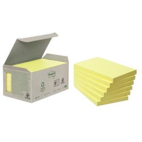 Post-it Haftnotiz Recycling Notes 655-1B 127x76mm gelb 6 St./Pack. (1/5)