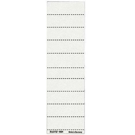 LEITZ Beschriftungsschild Leitz ALPHA® 60 x 21 mm (B x H) 190g/m² Karton weiß 100 St./Pack. (1/4)