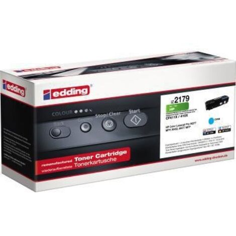 EDDING Toner edding kein Originalzubehör Kompatibel mit: HP 410X EDD-2179 ca. 5.000 Seitencyan (1/3)