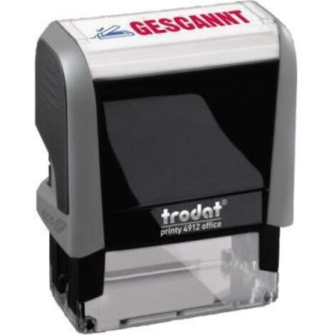 Textstempel Office PrintyT 4912 47 x 18 mm (B x H) Gescannt blau/rot (1/5)