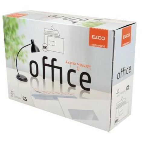 Versandtasche Office DIN C5 229 x 162 mm (B x H) mit Fenster 100g/m mit Haftklebung Papier hochwei 100 St./Pack. (1/4)