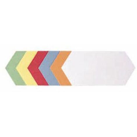 Moderationskarte 20,5 x 9,5 cm (B x H) 130g/m Altpapier 100 % recycelt farbig sortiert 500 St./Pack. (1/5)