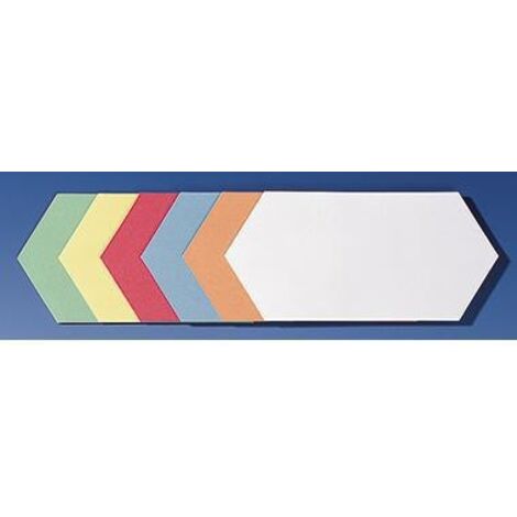 Moderationskarte 20,5 x 9,5 cm (B x H) 130g/m Altpapier 100 % recycelt farbig sortiert 300 St./Pack. (1/5)
