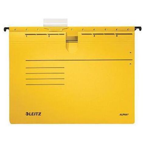 Leitz Hängehefter ALPHA 19840015 A4 kfm. Heftung gelb 25 St./Pack. (1/4)