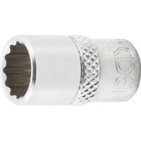BGS Steckschlüssel-Einsatz Zwölfkant Antrieb Innenvierkant 6,3 mm (1/4") SW 3/8" - 10877