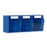 Klarsichtmagazin H242xB600xT203mm 3 x E Ku.weiß LOCKWEILER
