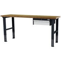 WS24 Arbeitstisch höhenverstellbar Schubladen: 1 x 150 B x T x H 2.000 x 600 x 760-1060 mm - WS24-100401