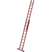Günzburger Steigtechnik Sprossen-Schiebeleiter 2tlg. GFK ohne Traverse 2 x 10 Sprossen - 036110