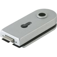 Glastürschloss STUDIO Rondo LM silber elox.PZ DIN L/R DORMA-GLAS