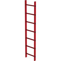 Günzburger Steigtechnik Schachtleiter GFK 400 mm lichte Weite 7 Sprossen - 064107