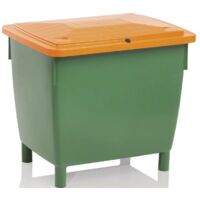 Streugutbehälter L945xB725xH930mm 400l HD-PE grün/orange