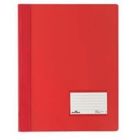 DURABLE Schnellhefter DURALUX 268003 DIN A4 Hartfolie rot