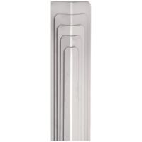 Eckschutzwinkel L.1250mm Schenkelhöhe 20x20mm VA 1.4301 geb.Korn 320