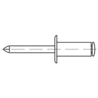 Blindniete A 2/A 2 Flachkopf A 3,2 x 14 S 500 Stk