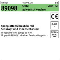 Spanplattenschraube R 89098 SEKO VG ISR 5x30/18 -T25 Stahl galv.verz. 200St. FS