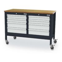 WS24 Mobile Kastenwerkbank B x T x H 1300 x 600 x 960 mm - WS24-100144